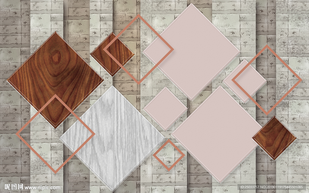 创意玄关屏风电视背景墙底纹素材