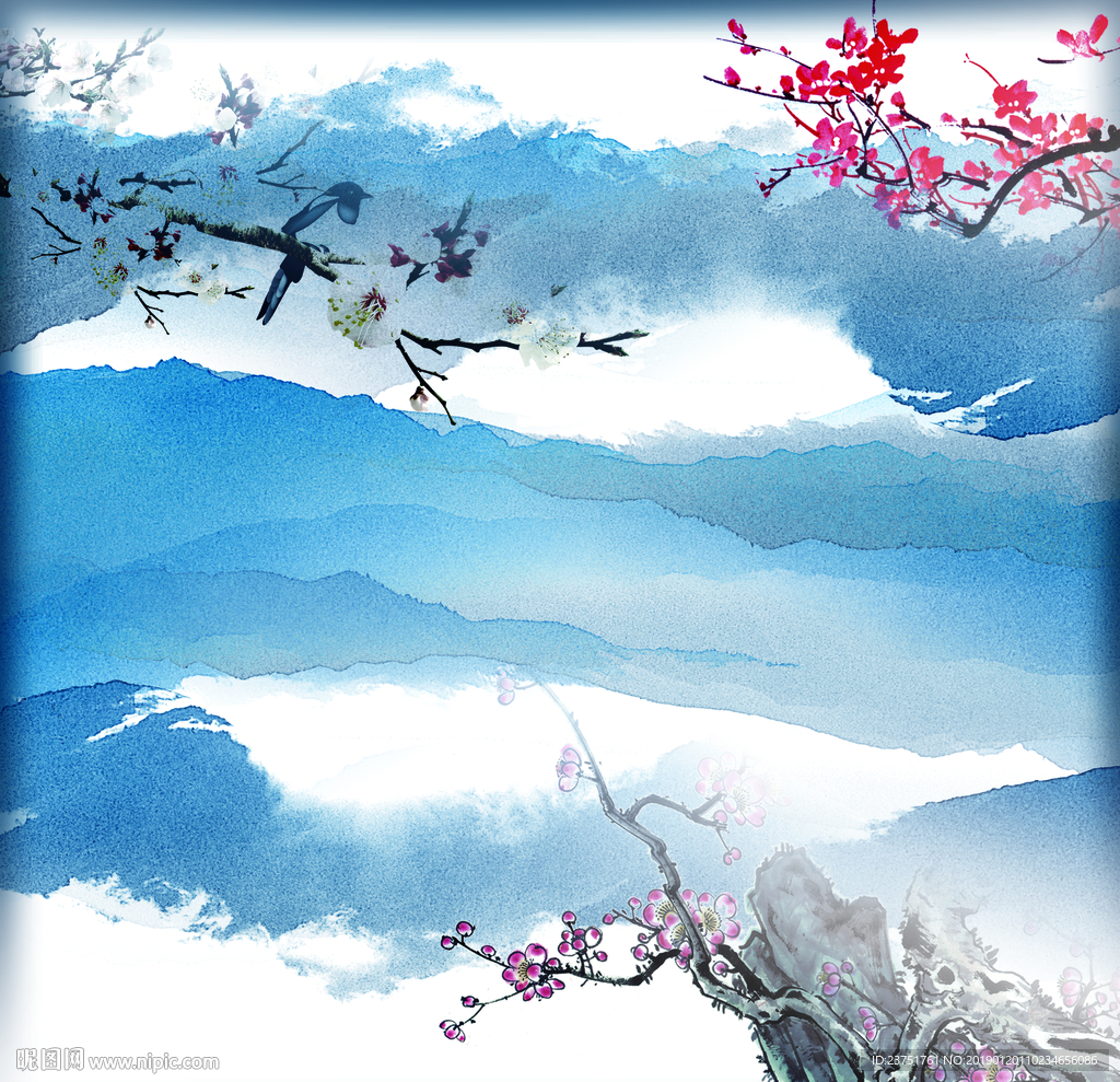 田园工笔画