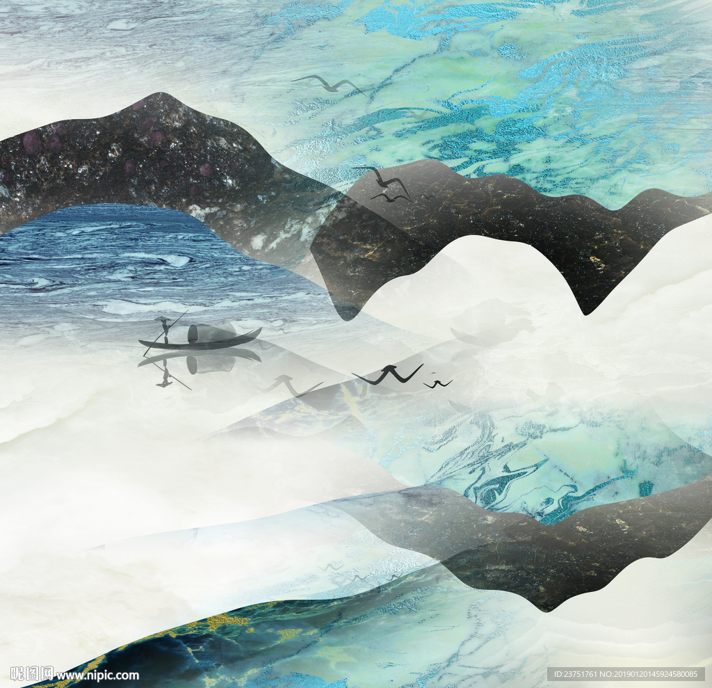 禅意山水画