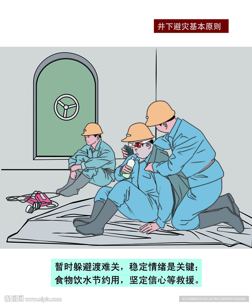 煤矿安全事故避灾原则