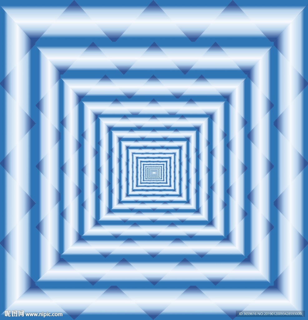 蓝色几何图形