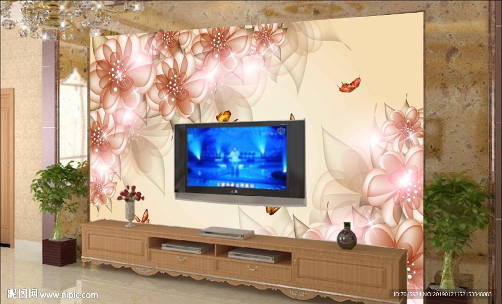 花朵背景 背景电视 背景梦幻