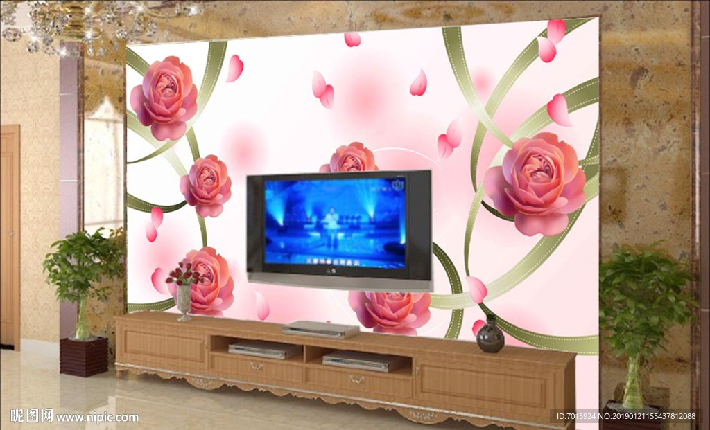电视背景墙 室内背景墙 背景墙