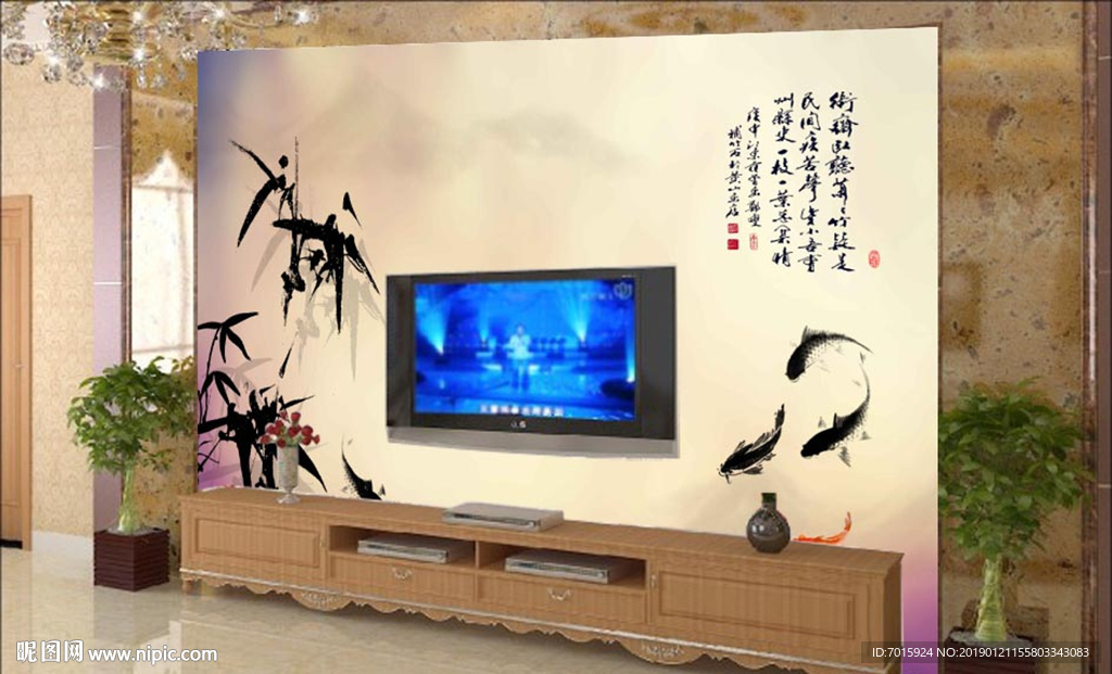 竹子背景 电视背景