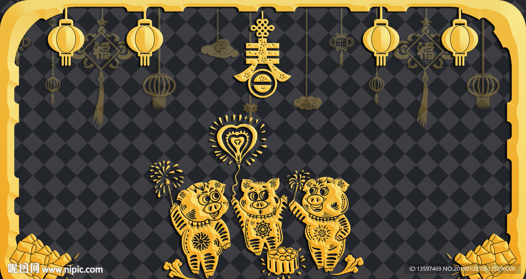 猪年背景