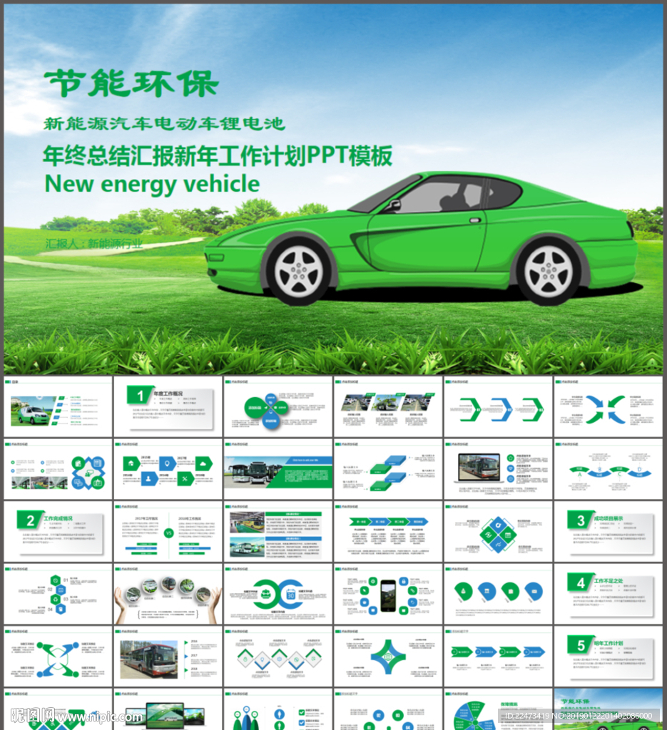 新能源汽车环保行业工作报告