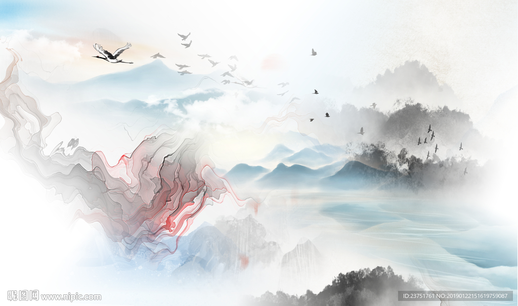 新中式背景墙