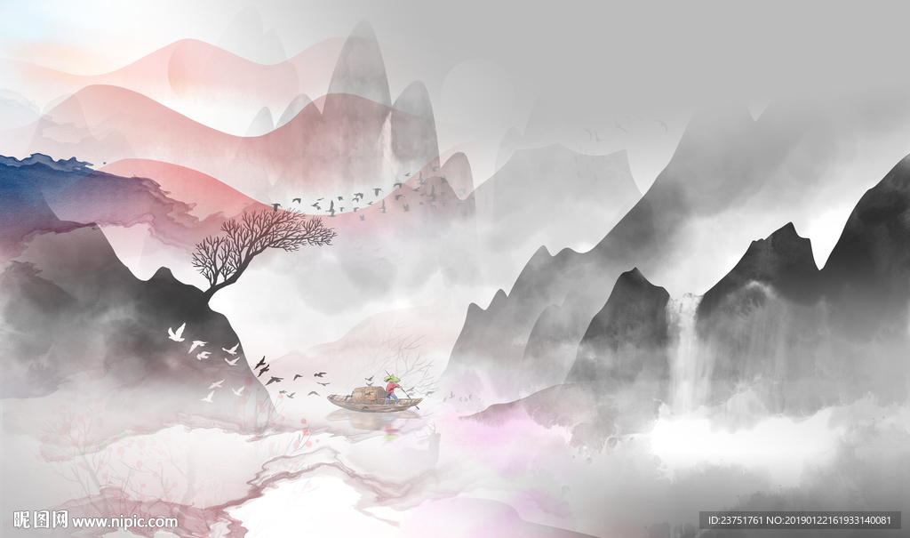 禅意山水画
