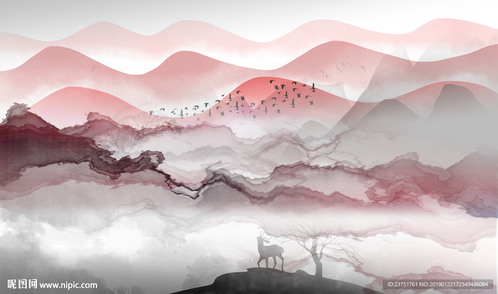 禅意山水画