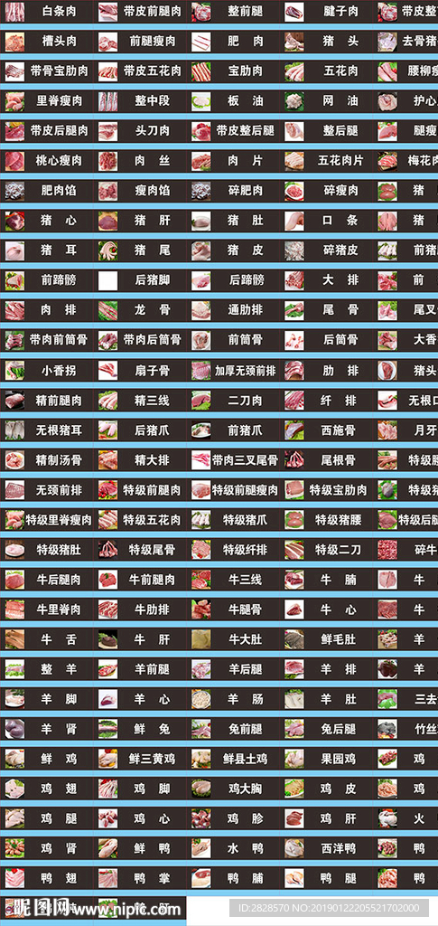 肉类标签