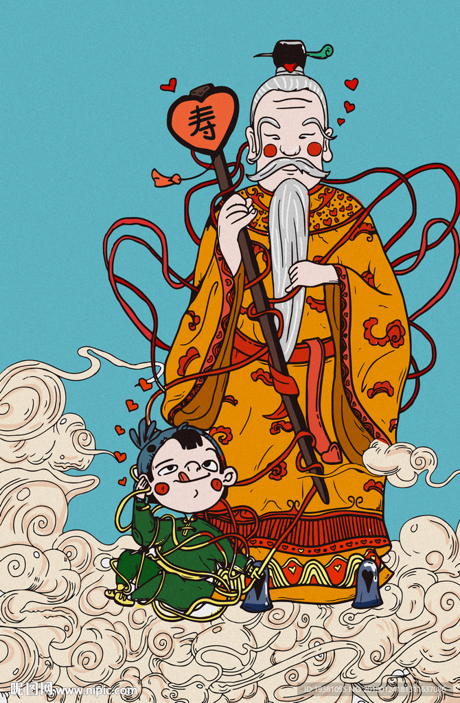 2019猪年新年春节中国风海报