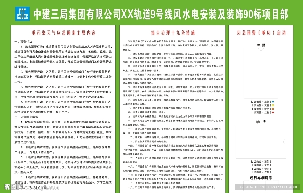 建筑工地重污染天气扬尘治理预案