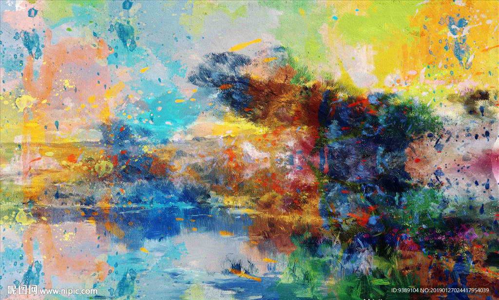 抽象油画
