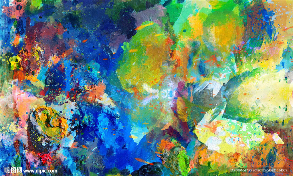 抽象油画