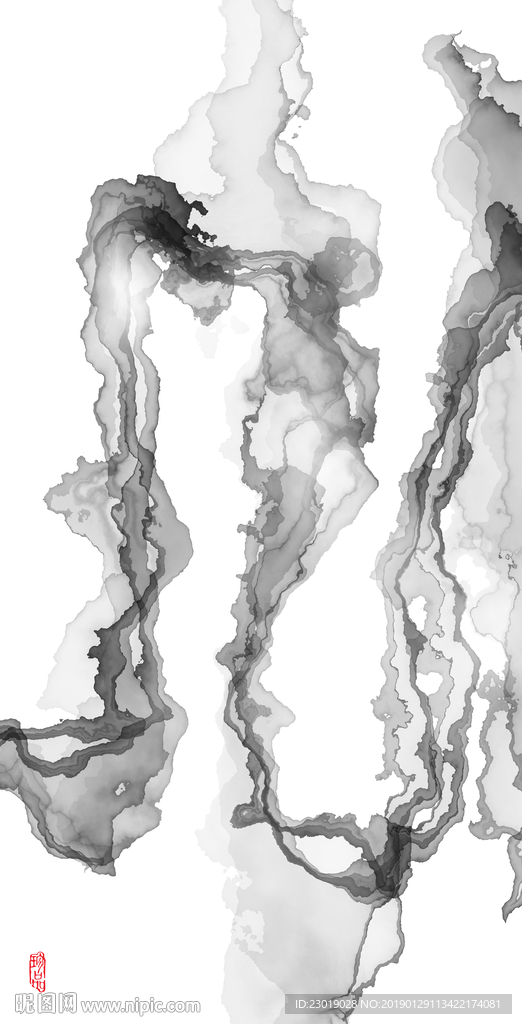 玄关水墨画