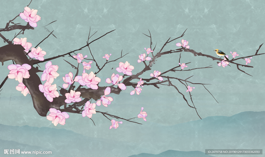花鸟背景图
