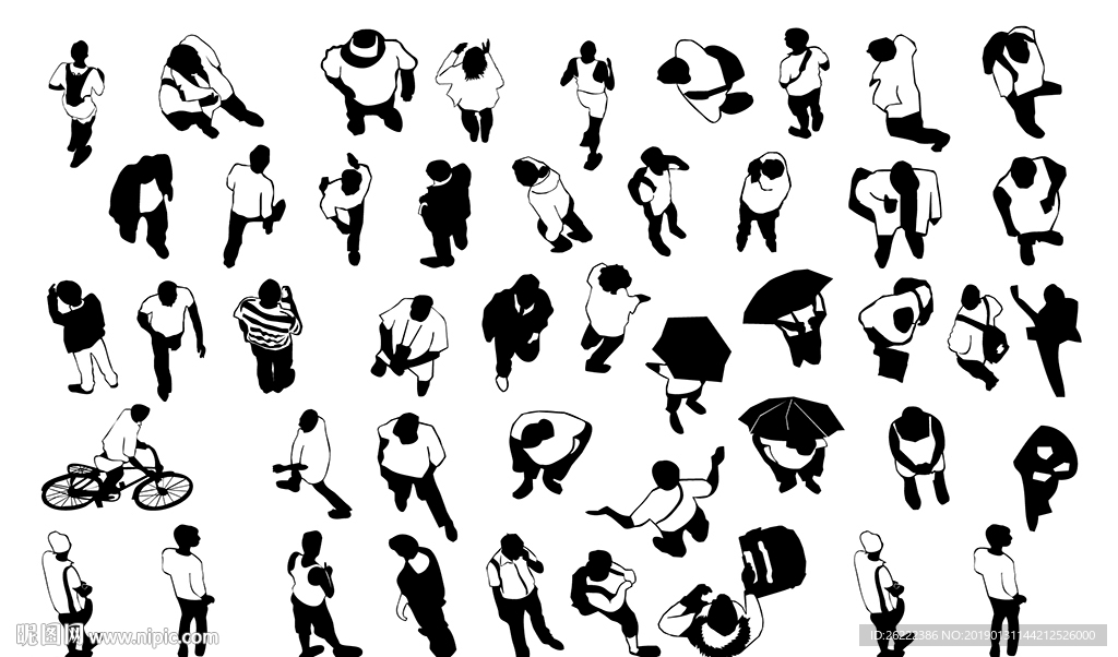 人动作人剪影设计图__职业人物_人物图库_设计图库_昵图网nipic.com