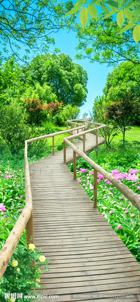森林风景画走道玄关