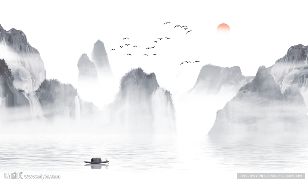 大型山水壁画