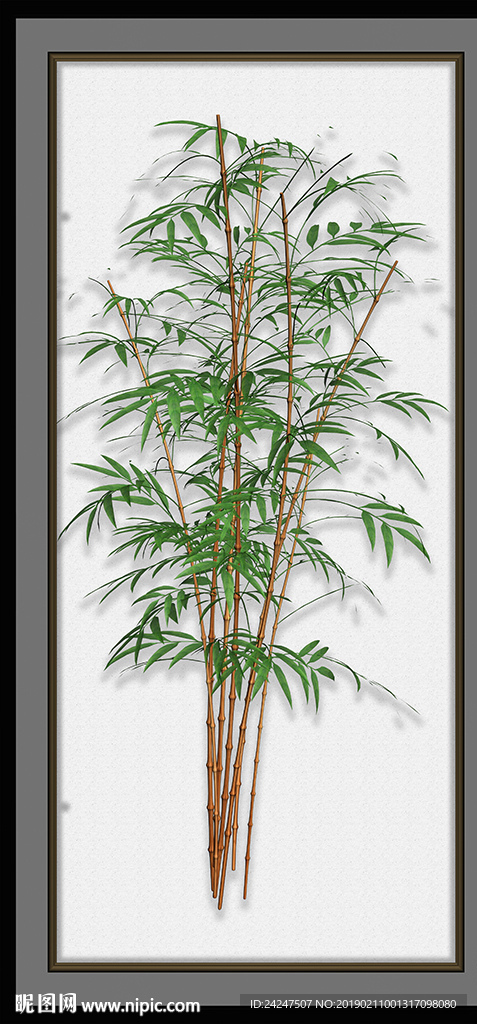 工笔竹装饰画