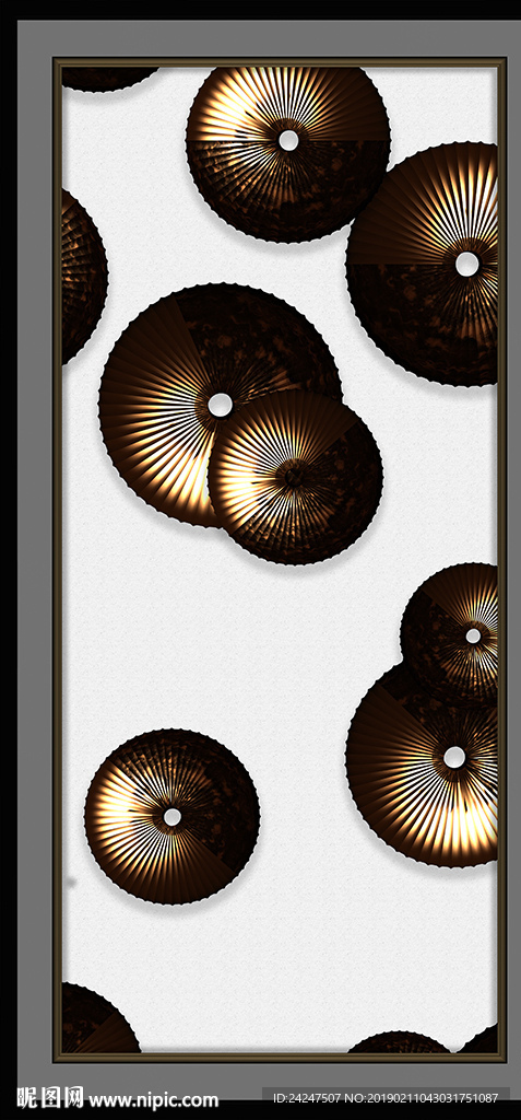 抽象圆圈装饰画