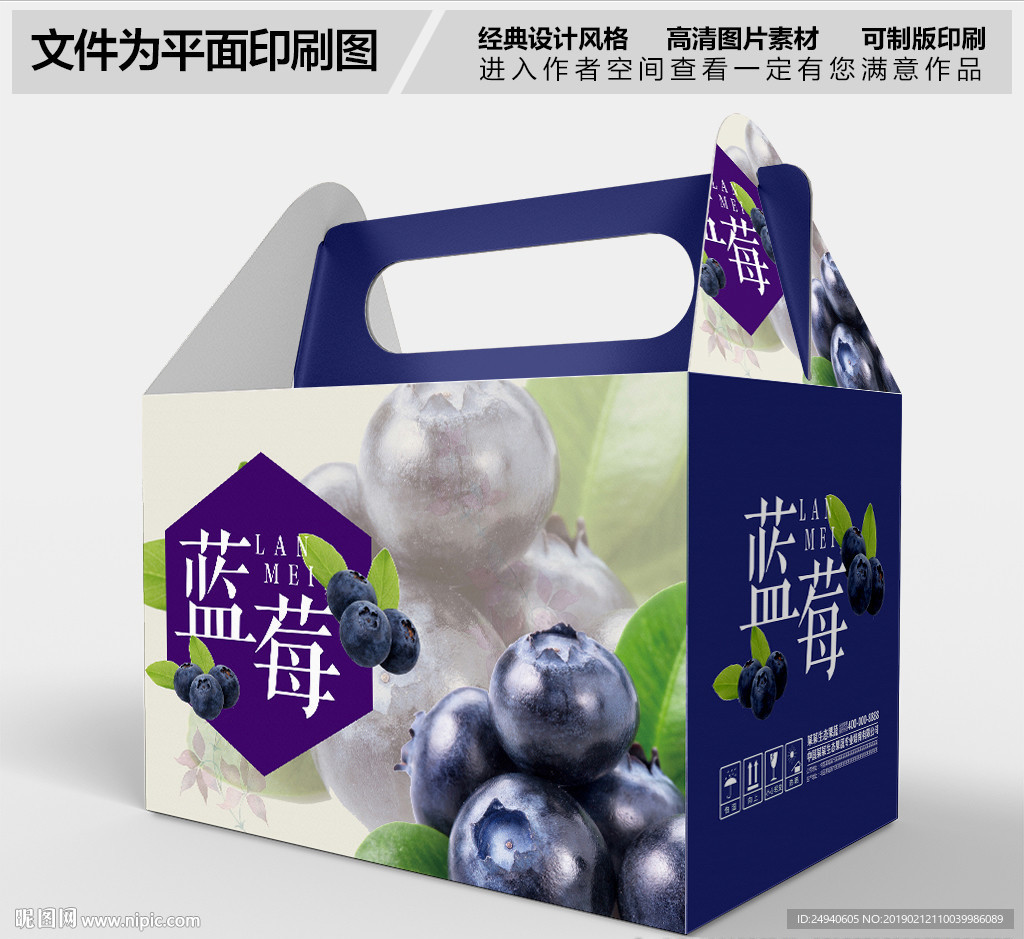 蓝莓礼盒包装设计