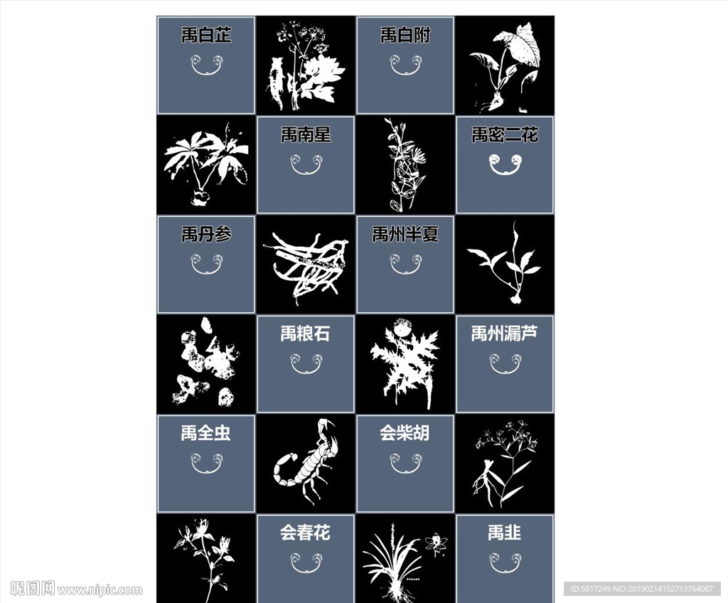 中药矢量图