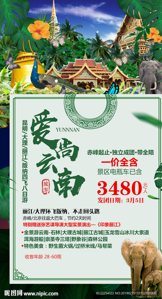 云南旅游 石林 大理古城 丽江
