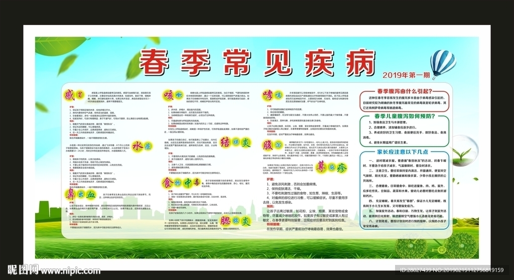 春季健康教育宣传栏图片