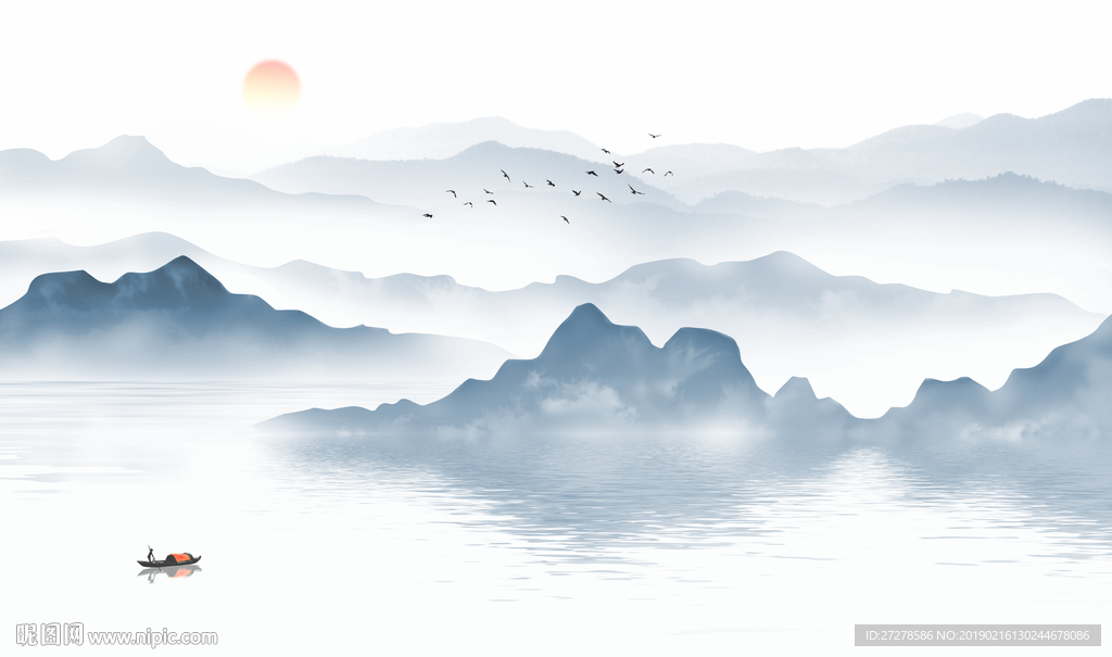 大尺寸高清抽象山水画