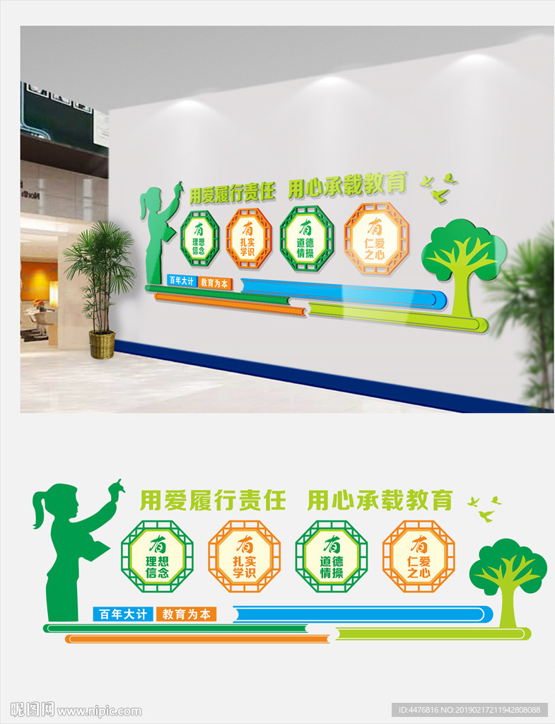 四有教师文化墙