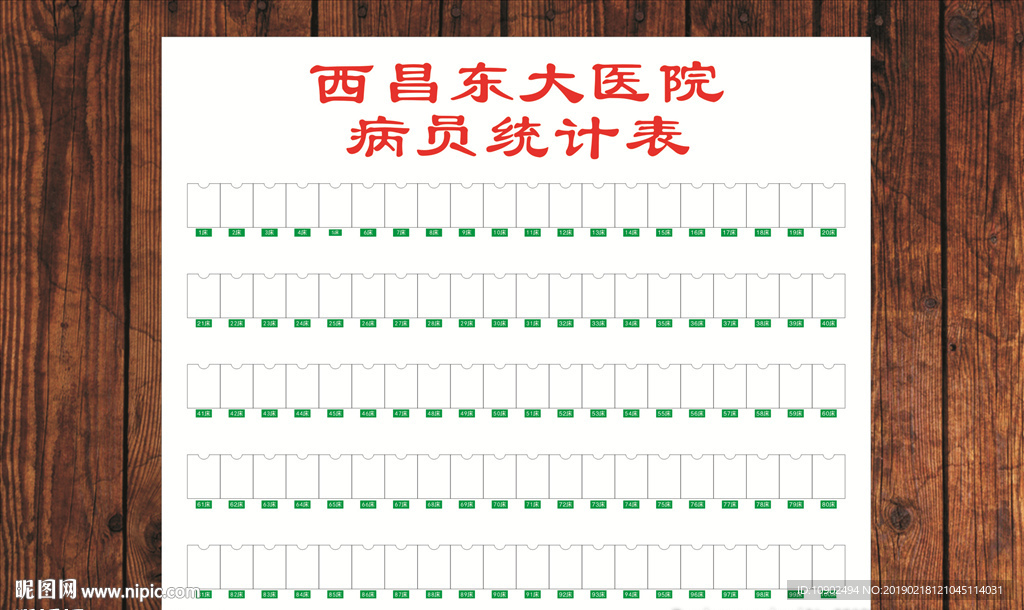 病员统计表