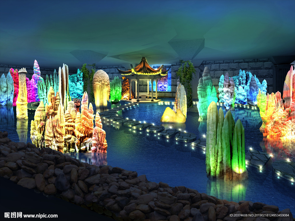 溶洞景观停车场