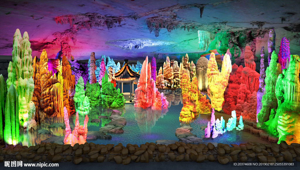 溶洞景观停车场