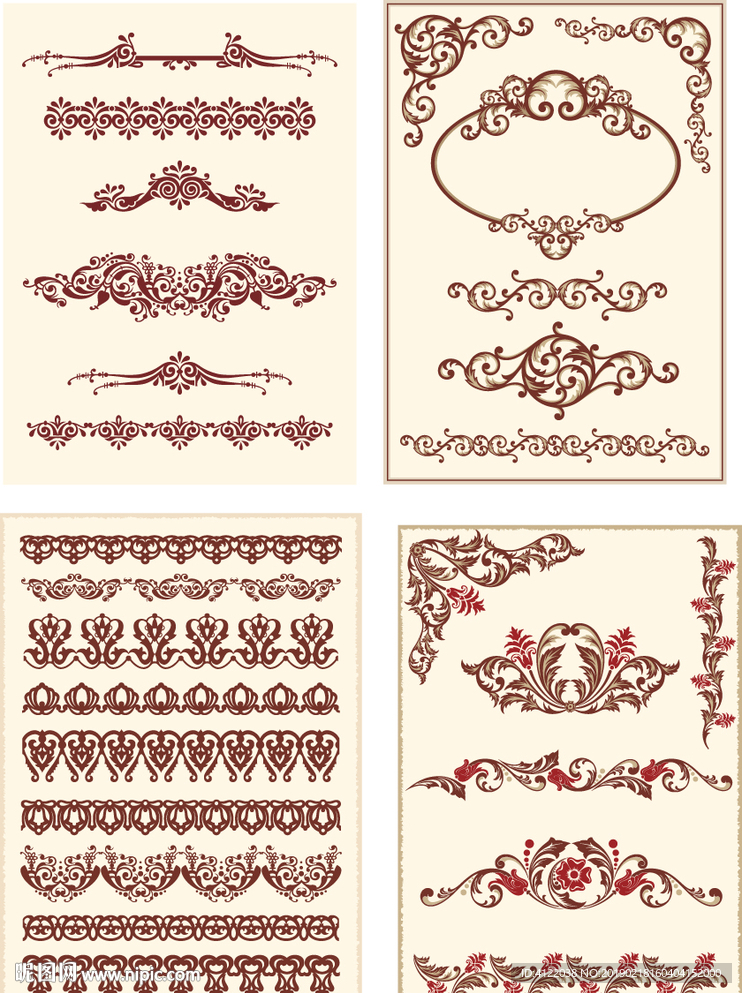 欧式花边框