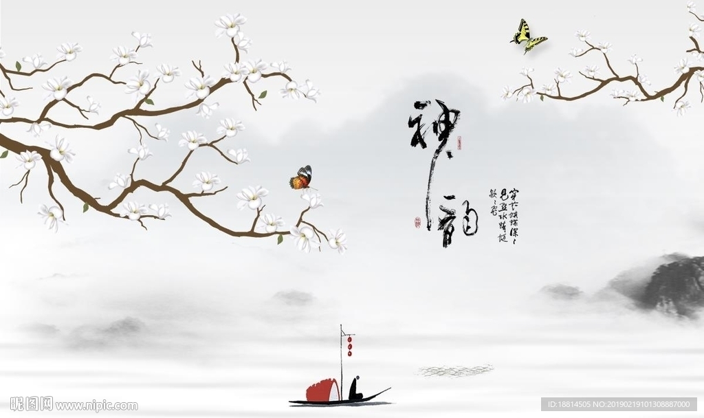 神韵彩雕背景墙