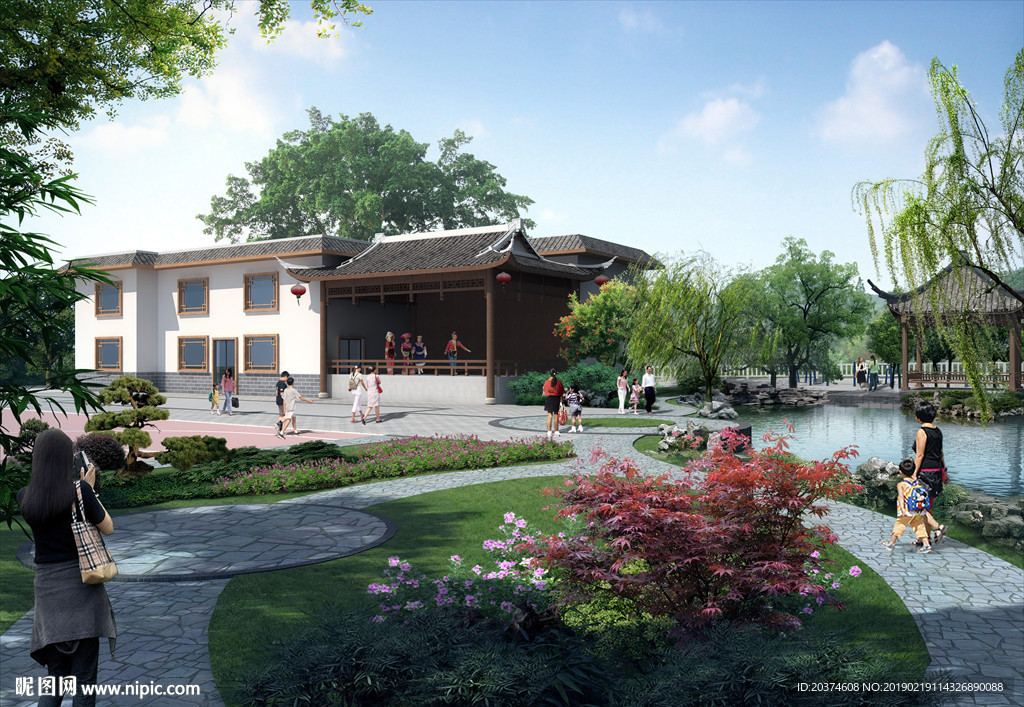 农村绿化节点 景观节点 景观