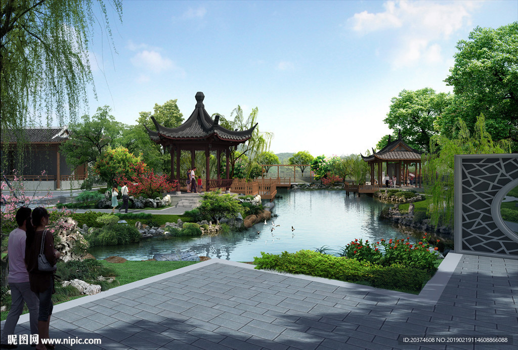 农村绿化节点 景观节点 景观