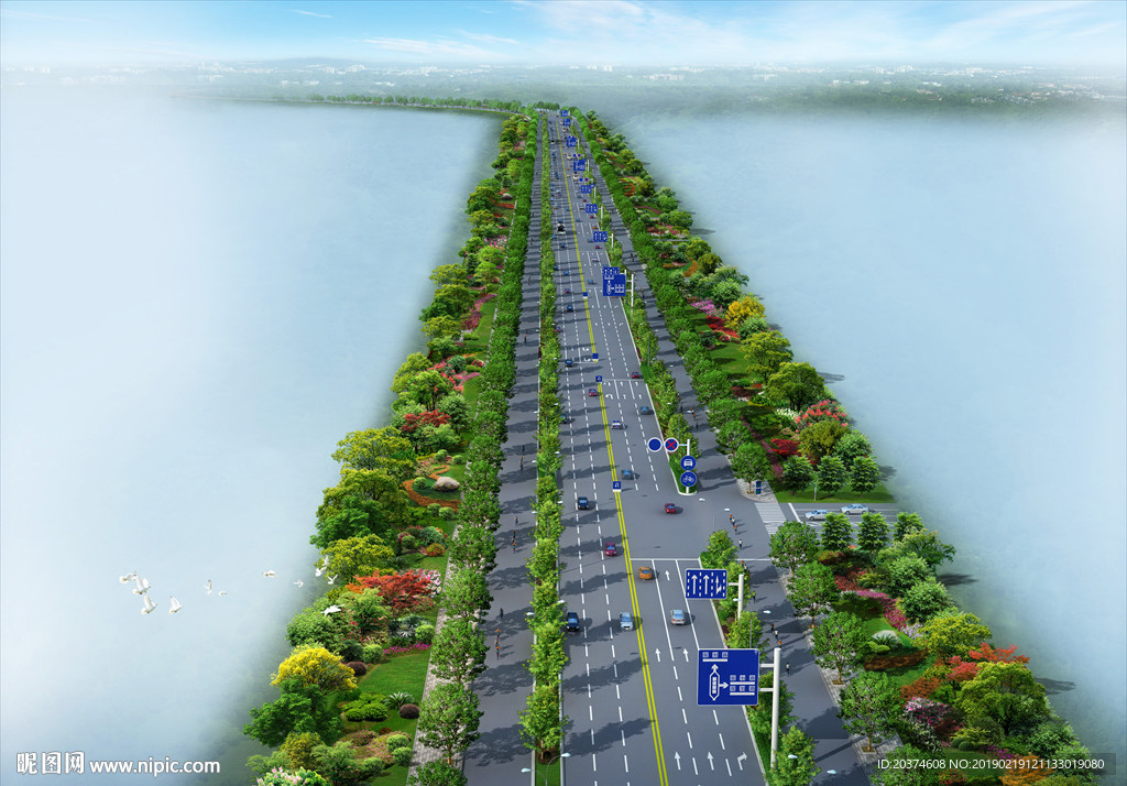 道路景观鸟瞰