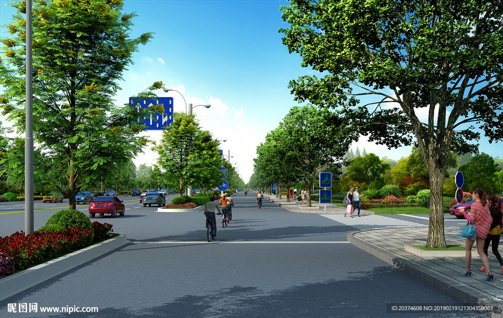 道路景观 道路绿化 公路绿化