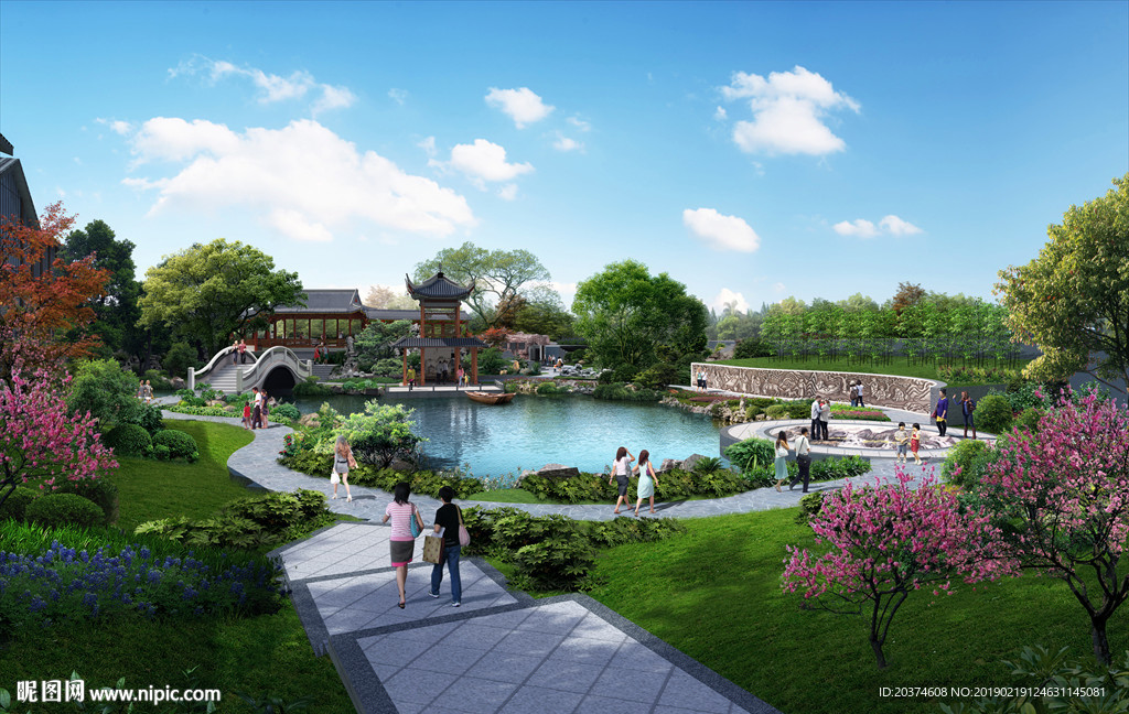 公园绿化 景观节点 景观园林