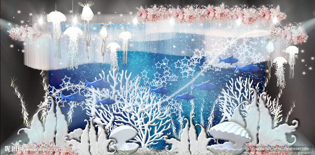 海洋风婚礼背景