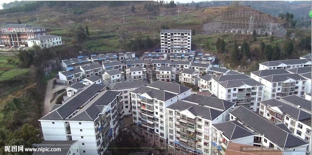 中国新农村城镇发展高清实拍视频