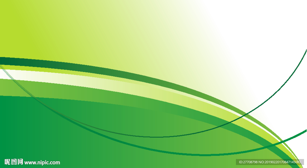绿色曲线背景图片