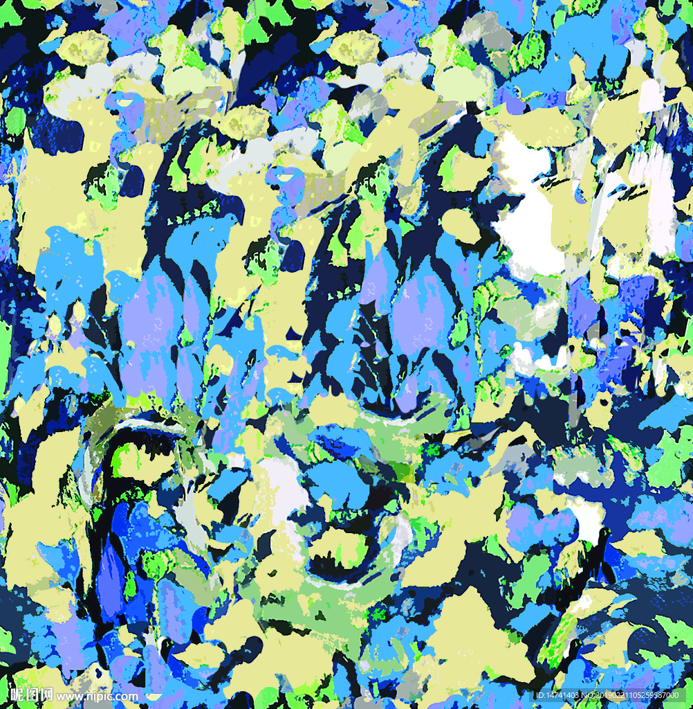 唯美炫彩斑驳彩绘涂鸦无限循环