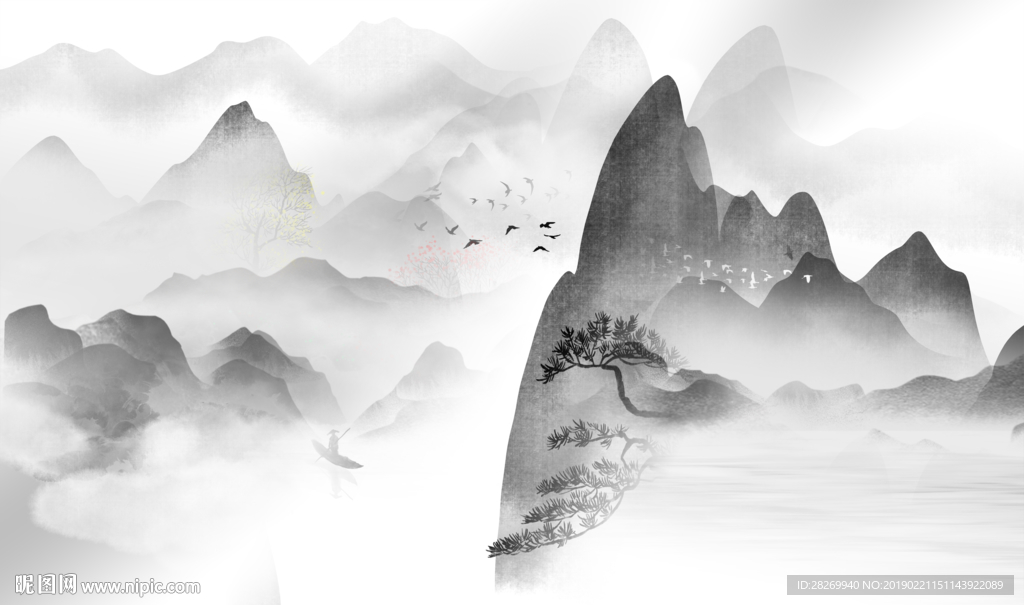 新中式背景墙
