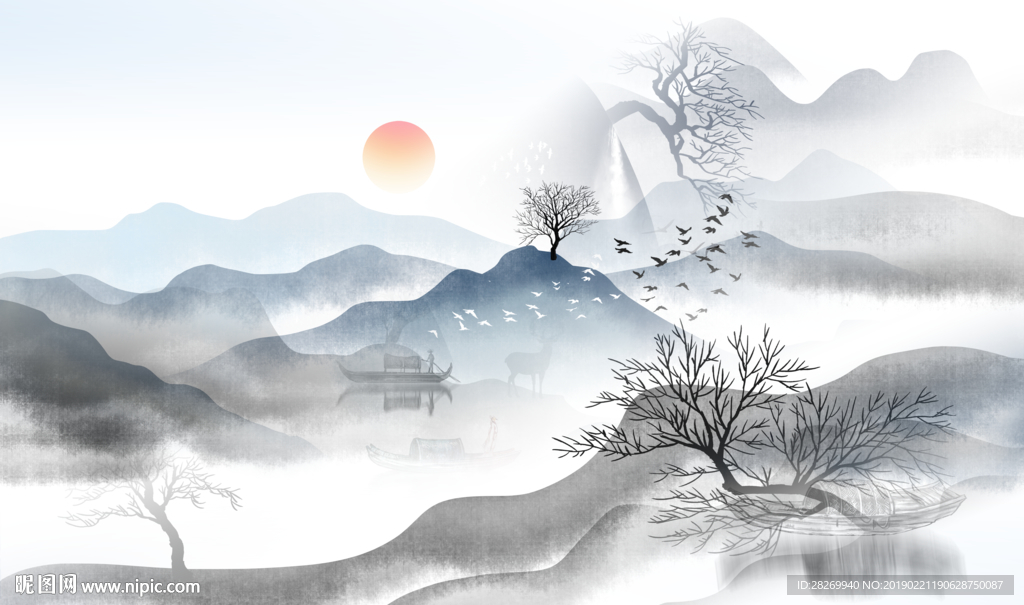 黑白水墨