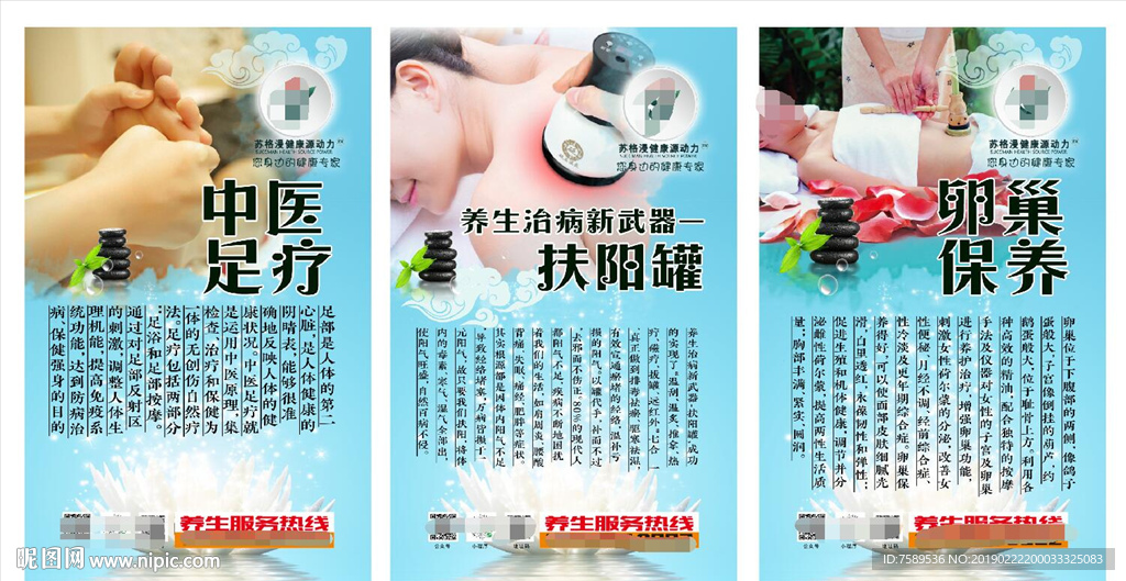 中医保健养生文化海报