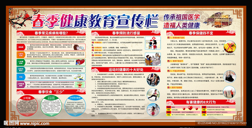 春季健康教育宣传栏