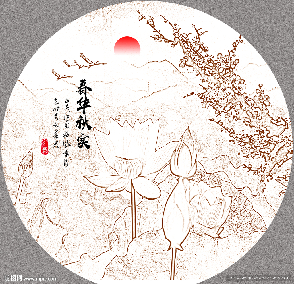 线描国画